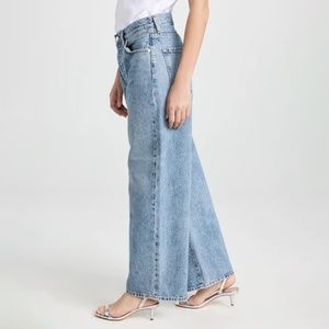 GOLDSIGN The Dixon Mid-Rise Wide-Leg Jeans